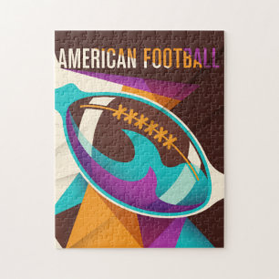 American Football Sport Ball Abstrakt Puzzle