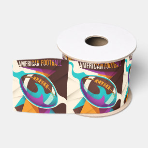 American Football Sport Ball Abstrakt Ripsband