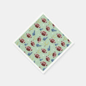 American Football Sport Pattern Serviette (Ecke)