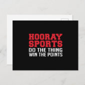 American Football Sports Game Team Funny Gift Idea Postkarte (Vorne/Hinten)