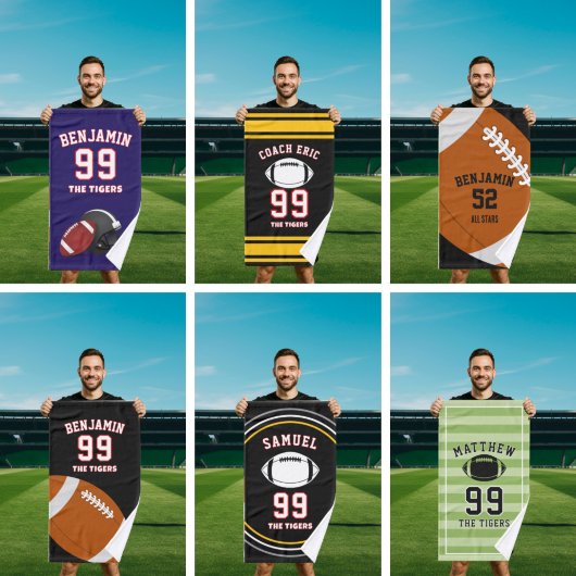 American Football sports towel, coach bath towel Handtuch