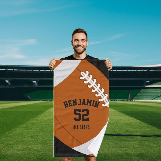 American Football sports towel, coach bath towel Handtuch