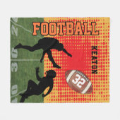 American Football - Sportspiel Fleecedecke (Vorderseite (Horizontal))