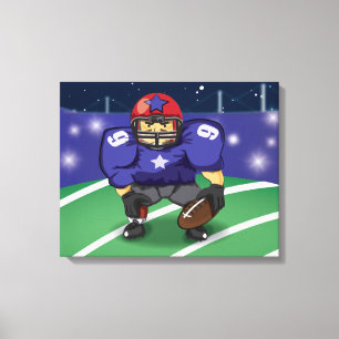 American Football Star Leinwanddruck