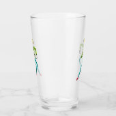 American Football Stickman Glas (Rechts)