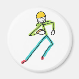 American Football Stickman Magnet