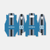 American Football Team Colors Blue and Silver 2 Geschenkschachtel (Ungefaltet)