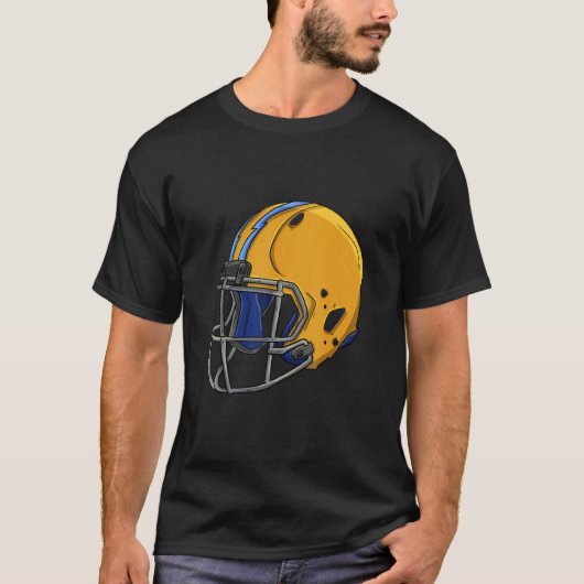 American Football Team Men Football Helmet Love T-Shirt (Vorderseite)