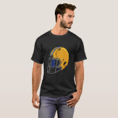 American Football Team Men Football Helmet Love T-Shirt (Vorne ganz)