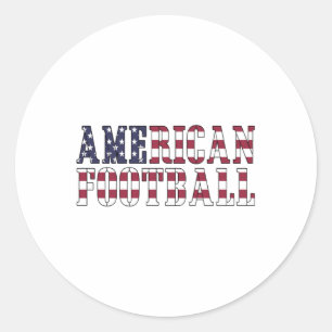 American Football Team Sports USA Game Funny Gift Runder Aufkleber
