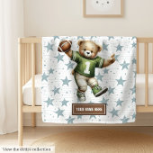 American Football Teddy Blanket mit Individuelle N Fleecedecke