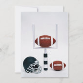 American football–themed birthday invitation einladung (Rückseite)