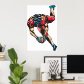 American Football Touchdown Poster (Heimbüro)