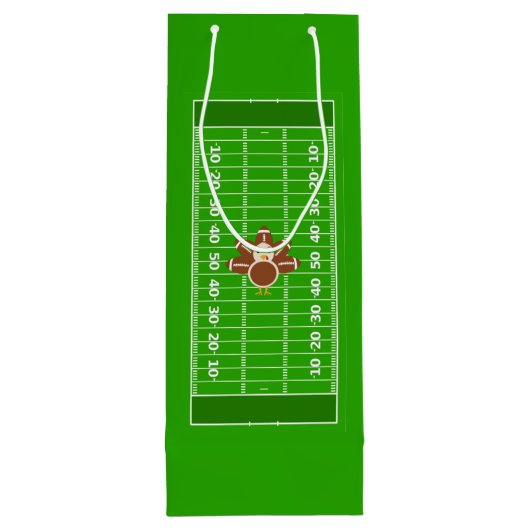 American Football Turkey Day Erntedank Sports Geschenktüte Für Weinflaschen (Rückseite)