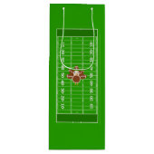 American Football Turkey Day Erntedank Sports Geschenktüte Für Weinflaschen (Vorderseite)