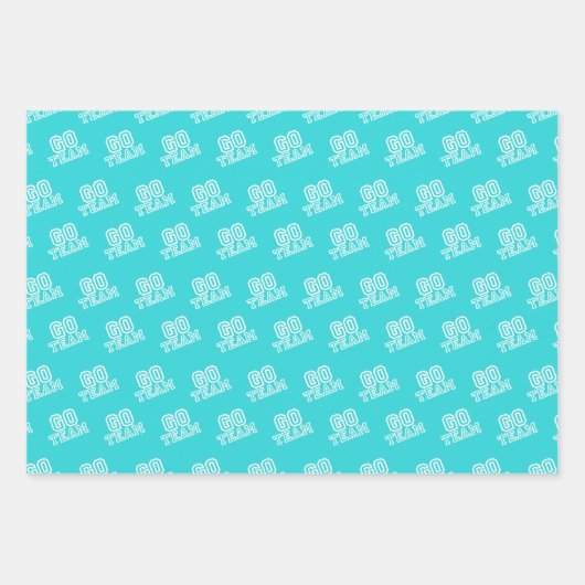 American Football Turquoise und Black Patterns Geschenkpapier Set (Vorderseite 3)