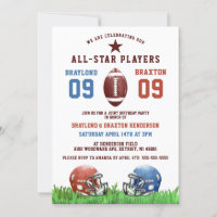 American Football Twins oder Joint Birthday