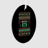 American Football Ugge Christmas Sweater Ornament (Vorderseite)