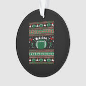 American Football Ugge Christmas Sweater Ornament (Vorderseite)