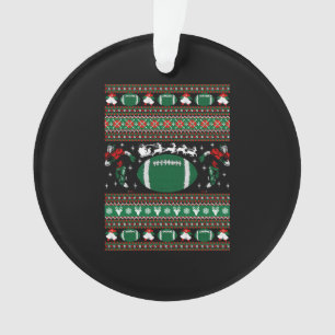 American Football Ugge Christmas Sweater Ornament