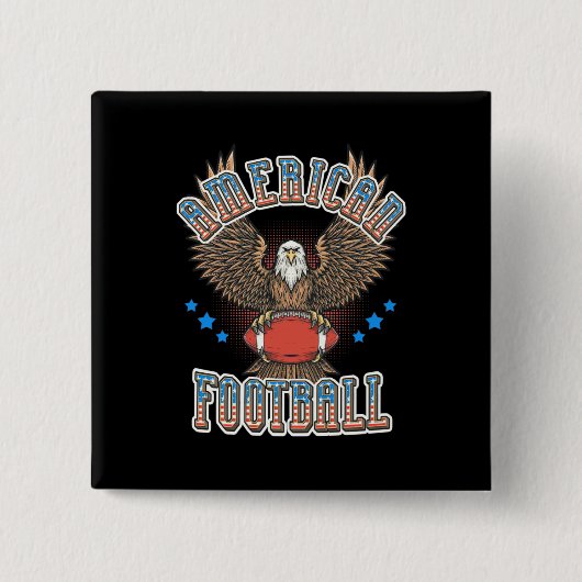 American Football USA Flag Button (Vorderseite)