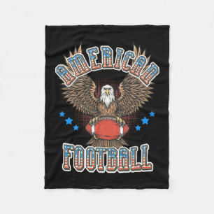 American Football USA Flag Fleecedecke