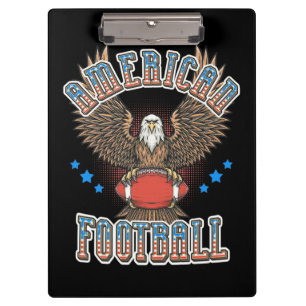 American Football USA Flag Klemmbrett