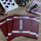 American Football Vater Mit Monogramm Playing Card Spielkarten