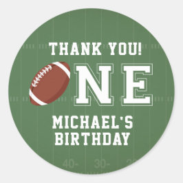 American Football Vielen Dank Runder Aufkleber
