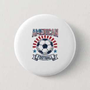 American-Football-Vintage-Fußball-Shirt-Design Button