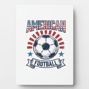 American-Football-Vintage-Fußball-Shirt-Design Fotoplatte