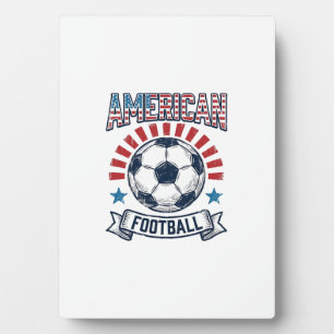 American-Football-Vintage-Fußball-Shirt-Design Fotoplatte