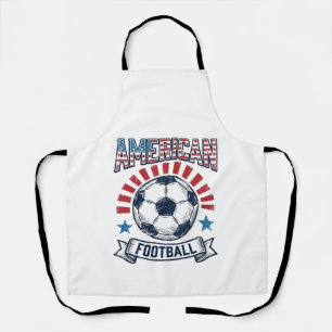 American-Football-Vintage-Fußball-Shirt-Design Schürze