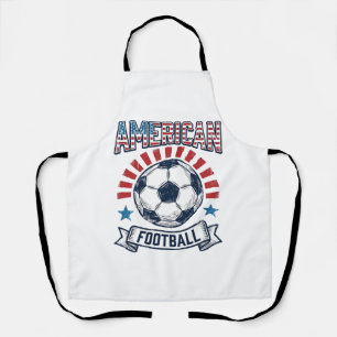 American-Football-Vintage-Fußball-Shirt-Design Schürze