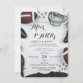 American football weddings invitation einladung (Vorderseite)