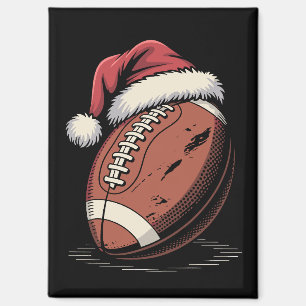 American Football Weihnachtsmannmütze Sports Weihn Magnet