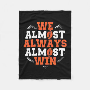 American Football Wir gewinnen fast Fleecedecke