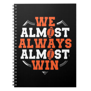 American Football Wir gewinnen fast Notizblock