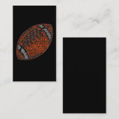 American Football Word Cloud Linemen Verteidigung Visitenkarte (Vorne/Hinten)