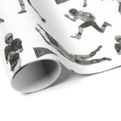 American Football Wrapping Paper Geschenkpapier (Rolleneckpunkt)