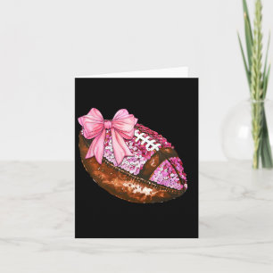 American Footbyll Coquette Bow Autumn Erntedank Karte
