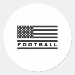 American Footll Apparel - Footll 4  Runder Aufkleber