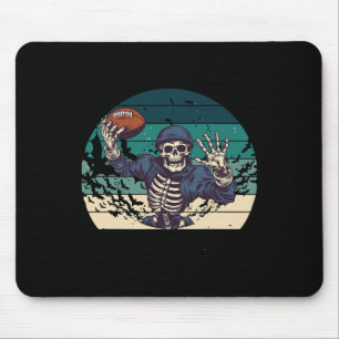 American Footll Retro Vintag Halloween Skelett Mousepad
