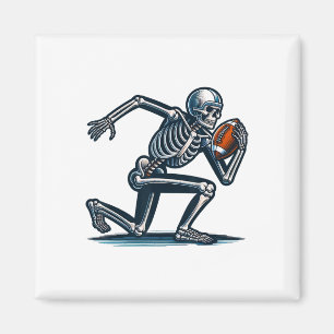 American Footll Skeleton Boys Men Footll Fan Hallo Magnet