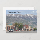 American Fork Postkarte (Vorne/Hinten)