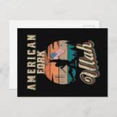 American Fork Utah Postkarte (Vorne/Hinten)