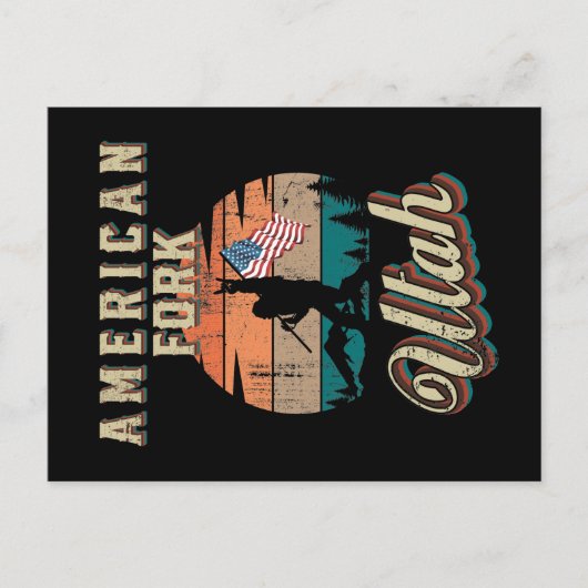 American Fork Utah Postkarte (Vorderseite)