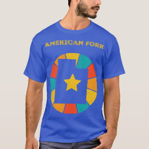 American Fork Utah Vintage abgenutzt Souvenir 1 T-Shirt