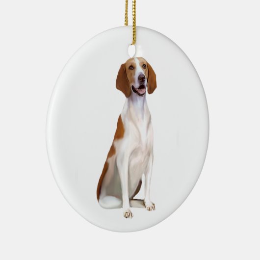 American Foxhound (A) Keramik Ornament (Rechts)