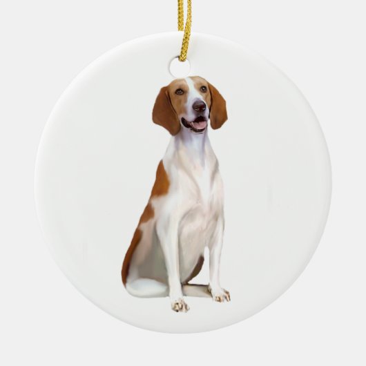 American Foxhound (A) Keramik Ornament (Vorne)